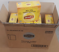 
              Lipton Yellow Label Tea Bags Case  (12 boxes x 100 Tea bags)
            